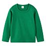 Jl-10806 Logo Super Soft Cotton round Neck Long Sleeve T Shirt Kids Solid Color Blank Children T-Shirts