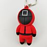 Keychain Squid Game Pvc Fidget Toys for Korean Movie Squid Game 7X3Cm 30G Mini Figure Squid Game Key Chain