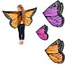 Kids Girl Fairy Butterfly Wings Costume Children Princess Shawl Cape Cloak Toys