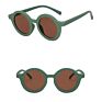 Kids Retro round Sunglasses Frosted Baby Sun Shield Uv400 Protection Children Sun Glasses