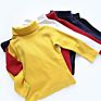 Kids Turtleneck Shirts Toddler Girls Boy Kids Turtle Neck Tops Clothes Long Sleeve Plain Mock Neck Turtleneck T-Shirts