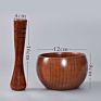 Kitchen Herb & Spice Tools Naturally Med Olive Wood Rustic Mini Mortar and Pestle