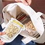 Kitchen Organizer Portable Mason Jar Cookie Bottles Bag Seal Reusable Candy Bags Food Saver Storage Bags