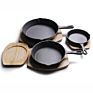 Kitchen Stovetop Oven Use Pre-Seasoned Cast Iron Skillet with Silicone Handle Holder