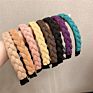 Korean Cloth Braid Headband Woven Knitted Twisted Shape Hair Wrap Knitted Corss Elastic Hair Band