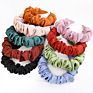 Korean Silk Acetate Satin Pleated Headband Cute Lady Soft Cloth All-Match Hair Accessories Women Ruched Headbands