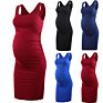 Ksy Women's Casual Maternity Dresses Sleeveless Bodycon Tank Dress Scoop Neck Mama Clothing