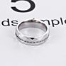 Lab Grown Diamond Morganite Iced Out Gold Plated Stainless Steel Jewelry Silver Ring