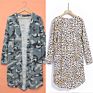 Ladies Clothing Autumn Aztec Print Women Open Front Long Sleeve Knitted Cardigan