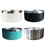Large 64 Oz Insulated Dog Bowl Stainless Steel Pet Bowls Food Feeder Powder Coat Metal Thermal Bowls for Dog with Logo