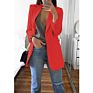 Latest Casual Tops Lady Lapel Long Sleeve Suit Office Button Embellished Double Breasted Women plus Size Blazer