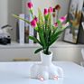 Latest Human Body Vaas Nordic Bust Body Art Flower Vases Statue Black White Female Body Vase Mold