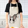 Latest Promotion Price Design Reusable Cute Cartoon Cat Print Kitchen Non-Waterproof Apron