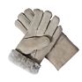 Leather Men Keeping Worm Gloves inside Wool Lining Thickened Sheepskin Fur Leather Glove