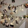 Led Photo Clip String Lights Transparent Cable with 2M 20 Led Fairy Lights inside Clear Clips Christmas Led Light