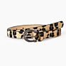 Leopard Pants Waist Belts for Women Faux Animal Print Belts