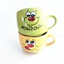 Light Color Ceramic Dinnerware Emotion Ceramic Big Soup Mug