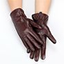 Lining Female Real Durable Lambskin Sheepskin Leather Gloves Women For