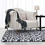 Living Room Bedroom Fluffy Area Rug Modern Leopard Super Soft and Comfy Carpets Print Plush Rugs