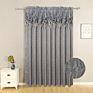 Living Room Ready Made American Style Luxury Hotel Jacquard Valance Curtain Design Home Curtain for Windows