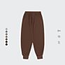 Loose Casual Sweatpants Men 330 Gsm Terry Solid Ankle Banded Sports Trousers