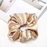 Lovely Silk Hair Scrunchies Fabric Hair Accessories Solid Color Rubber Band Satin Hair Scrunchies