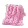 Lowest Price Super Cozy Wool Blanket Plaid Chunk Knit Faux Fur Throw Blanket Bed Mink Fleece