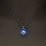 Luminous Bead Necklace Multicolor Hollow Lotus Creative Pendant Necklace