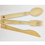 Luxury Christmas Design Bamboo Disposable Knife