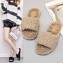 Luxury Classic Colorful Home Faux Fur Cross Band Slippers for Women