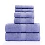 Luxury Decor Super Absorbent Bathroom Towel 100% Pure Cotton Quick Dry Soft Durable 6 Piece Bath Towel Set