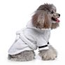 Luxury Drying Absorbent Soft Pet Towel Microfiber White Baby Dog Bathrobe