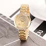 Luxury Style Diamond Set Women's Bracelet Watch Bilateral Circular Diamond Full Diamond Quartz Watch Reloj
