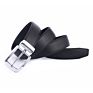 Man Adjustable Alloy Buckle 3.5Cm Leather Belt