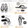 Man Flip Flops High- Rubber Men's Slippers Beach Beach Party Wedding Guest Casual Flip Flops