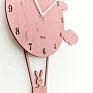 Mandelda Quartz Sweep Movements Mdf Wooden Pendulum Clock Silent Balloon and Swinging Rabbit Wall Clock
