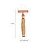 Mans Eco Friendly Natural Wooden Razor Bamboo Handle Double Edge Safety Razor for Facial and Body Shaving