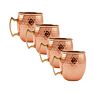 Manufacture Solid Copper 8Oz 16Oz Moscow Mugs Set of 4 Cocktail Copper Cups Set