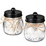 Mason Jar Bathroom Accessories Set 4 Pcs Mason Jar Soap Dispenser and Toothbrush Holder