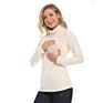 Maternity Sweater Long Sleeve Warm Breastfeeding T Shirt Lactation Clothes Big Size for Pregnant Women