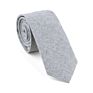 Men Cotton Solid Color Slim Necktie Stripe Skinny Tie for Wedding Party