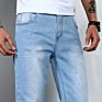 Men Solid Jeans Stretchy Tapered Jeans