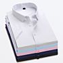 Men's Classic Fit Solid Dress Shirt Short Sleeve for Men Spread Collar White Shirt Men Fitness Formal Dress Shirts