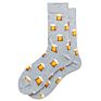 Men's Combed Cotton Colorful Socks Food Pattern Casual Dress French Fries Pattern Business Men Dress Happy Funny Socks