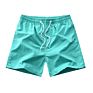 Mens Drawstring Elastic Waist Casual Boys Loose Beach Holiday Shorts Plain Short