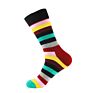 Men's Fun Dress Socks Colorful Stripe Socks for Men Cotton Patterned Socks