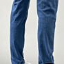 Mens Jeans Denim Pants Slim Straight Dark Blue Regular Fit Leisure Long Trousers Comfortable Tapered Pants Jean Men