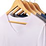 Men's Thin Short Sleeve V Neck T Shirts for Men Solid Color Tight Bottomed Shirt Slim Seamless Underwear Modal