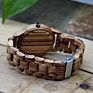 Mens Wooden Watch Analog Quartz Lightweight Handmade Wood Wrist Watch