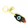 Metal Customized Engraving Logo Desert Moon Enamel Keychain